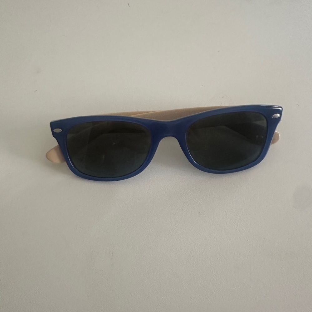 Ray-Ban Blue and Tan Wayfarer Sunglasses